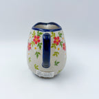 8 oz Atena Pitcher/Creamer.  UNIKAT Coral Blossoms Design