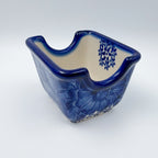 3" Sugar Packet Holder. UNIKAT Divine Cobalt Design