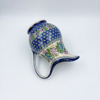 37 oz. Pitcher.  Hand painted Polish pottery stoneware.  UNIKAT Floral Garden