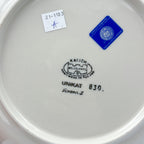 UNIKAT Gnome Village plate, bottom stamp with Kalich Boleslawiec Unikat mark signed Marzena J.