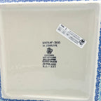 UNIKAT Deep Winter square plate, bottom stamp signed M. Starzyk Ceramika Artystyczna Boleslawiec Unikat