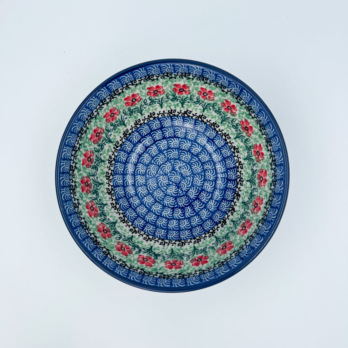 Polish pottery 6.” Bowl in the Maraschino Pattern pattern. Flowers
Ceramika Artystyczna Company