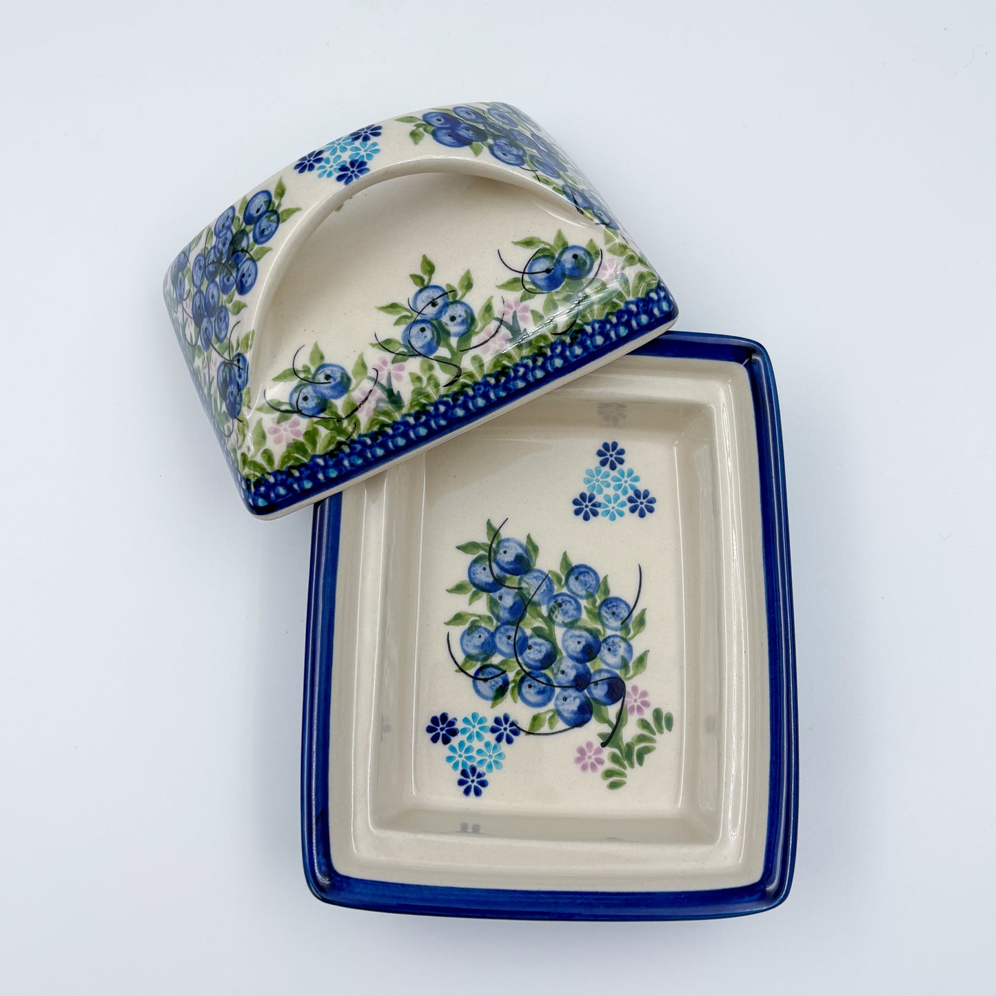 Butter Dish Deep: UNIKAT Blueberry