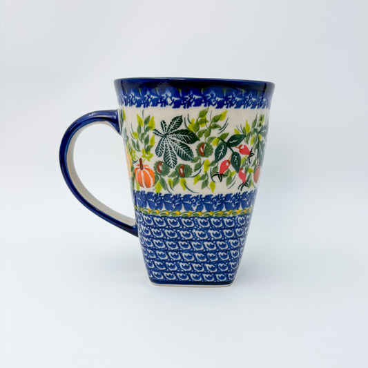 Mug XL 18oz. Handcrafted Polish pottery stoneware:  UNIKAT Harvest Fields