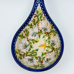 Spoon Stand.  Handmade Polish pottery.  UNIKAT Alpine Poppy