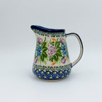 8 oz Pitcher/Creamer.  UNIKAT Floral Garden Design