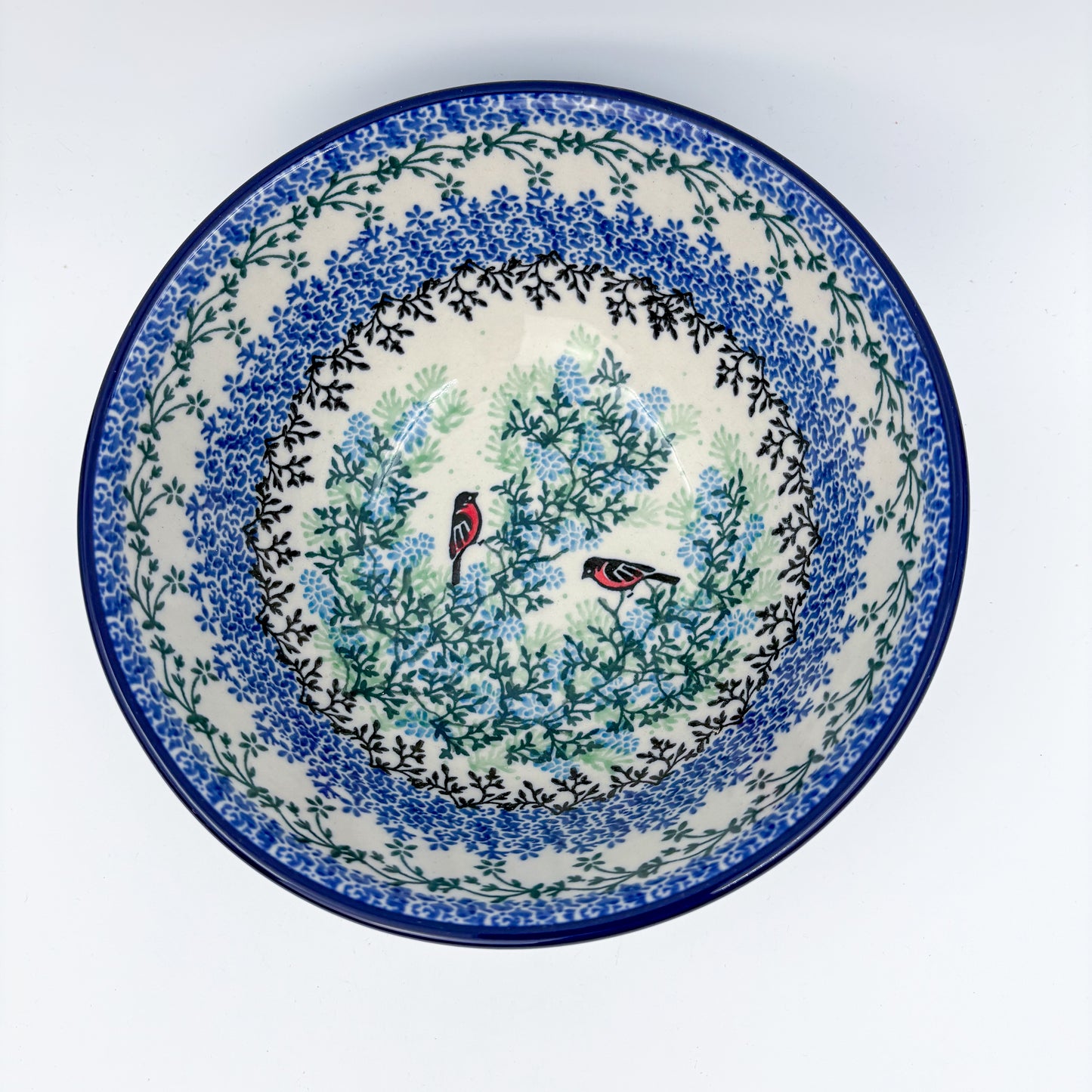 6.57” Stacking Bowl.  Hand crafted Polish pottery stoneware: UNIKAT Gracious Gonolek Design