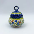 Sugar Bowl Alegro. Handmade in Poland UNIKAT Bluebell Meadow