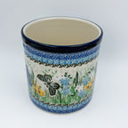 Utensil Jar 6”.  Handmade Polish pottery.  UNIKAT Sweet Nectar