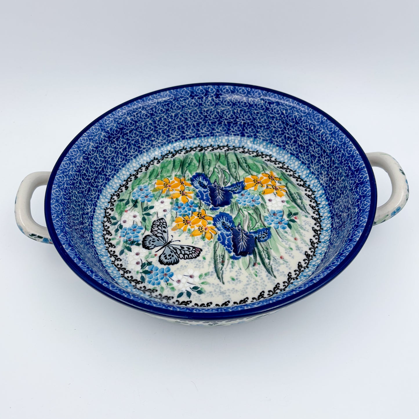 Round Baker with Handles Medium: UNIKAT Sweet Nectar Design