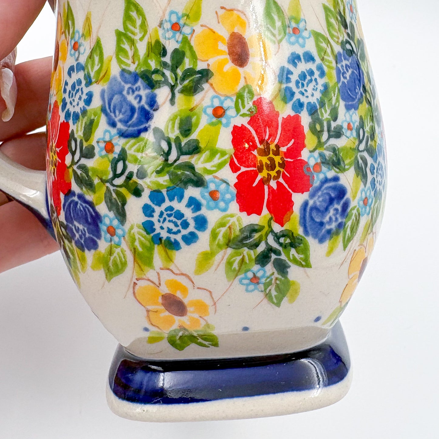 Tulip Mug 10oz. Handcrafted Polish pottery stoneware:  UNIKAT Garden Party