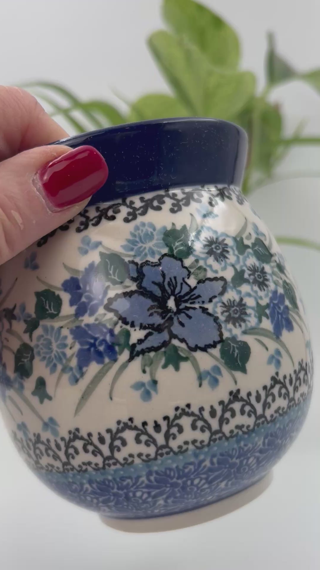 16 oz Polish Pottery bubble mug
