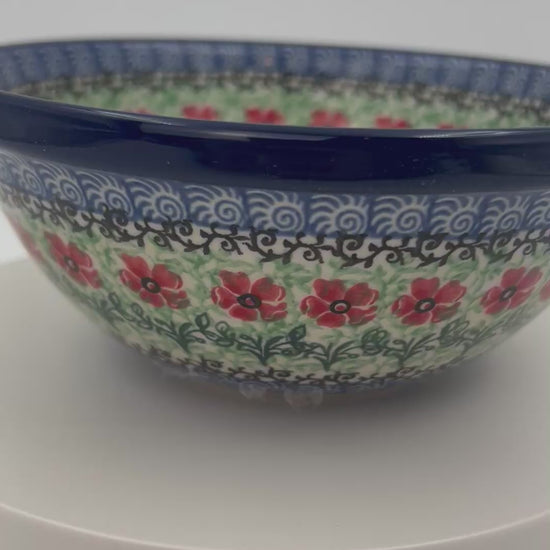 Polish pottery 6.” Bowl in the Maraschino Pattern pattern. Flowers
Ceramika Artystyczna Company