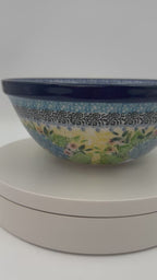 Polish pottery 6.” Bowl in the UNIKAT Blue Hydrangea Pattern pattern. Floral design
Ceramika Artystyczna Company