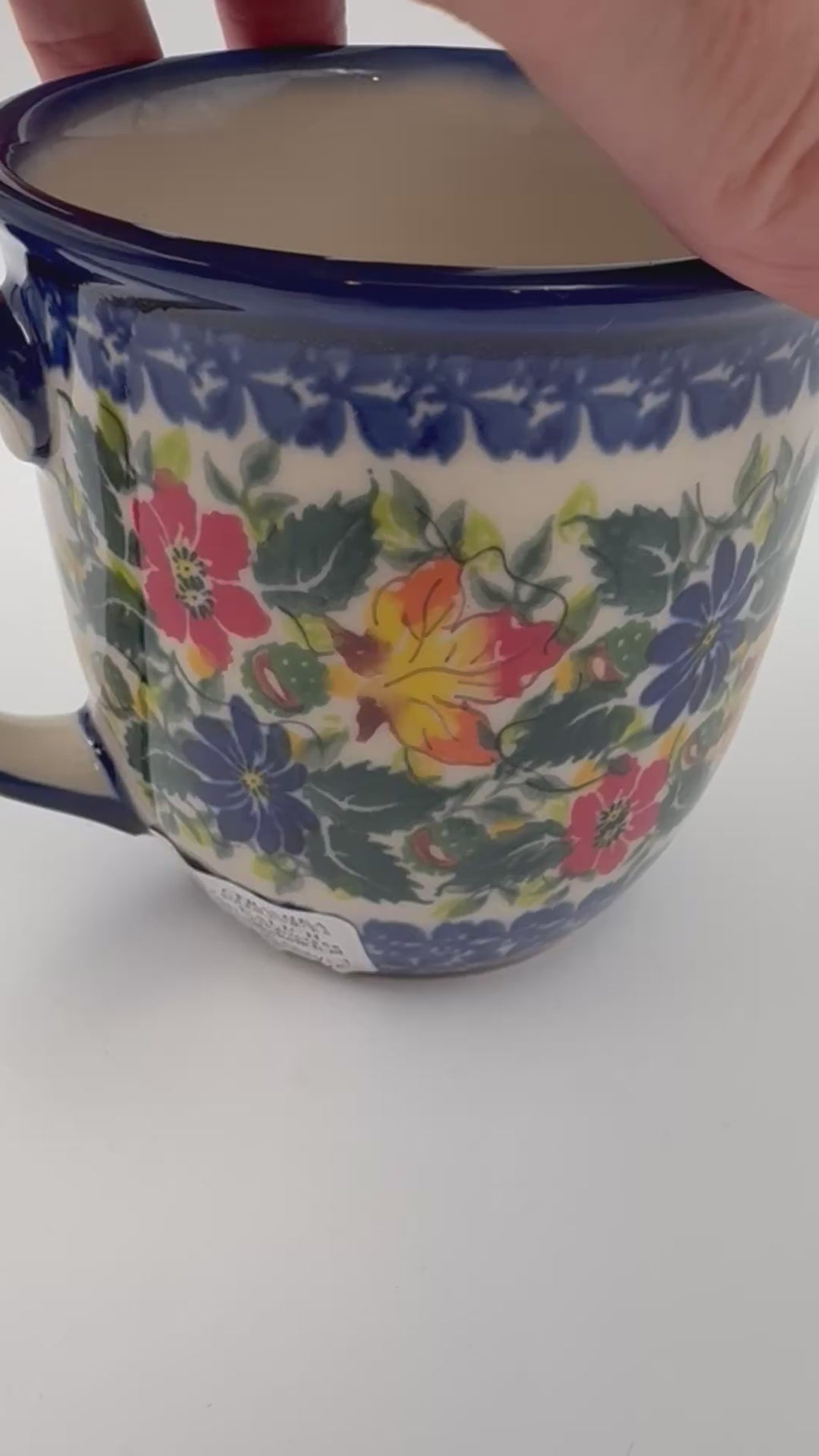 14 oz Viking Mug. Handcrafted Polish pottery stoneware:  UNIKAT Fall Colors