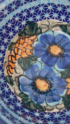 Polish pottery 6.” Farm Bowl in the UNIKAT Corn in the Blue Pattern pattern. 27 ounces of fluid.
Dimension 6.3” X 2.99"
Cer-Raf Company