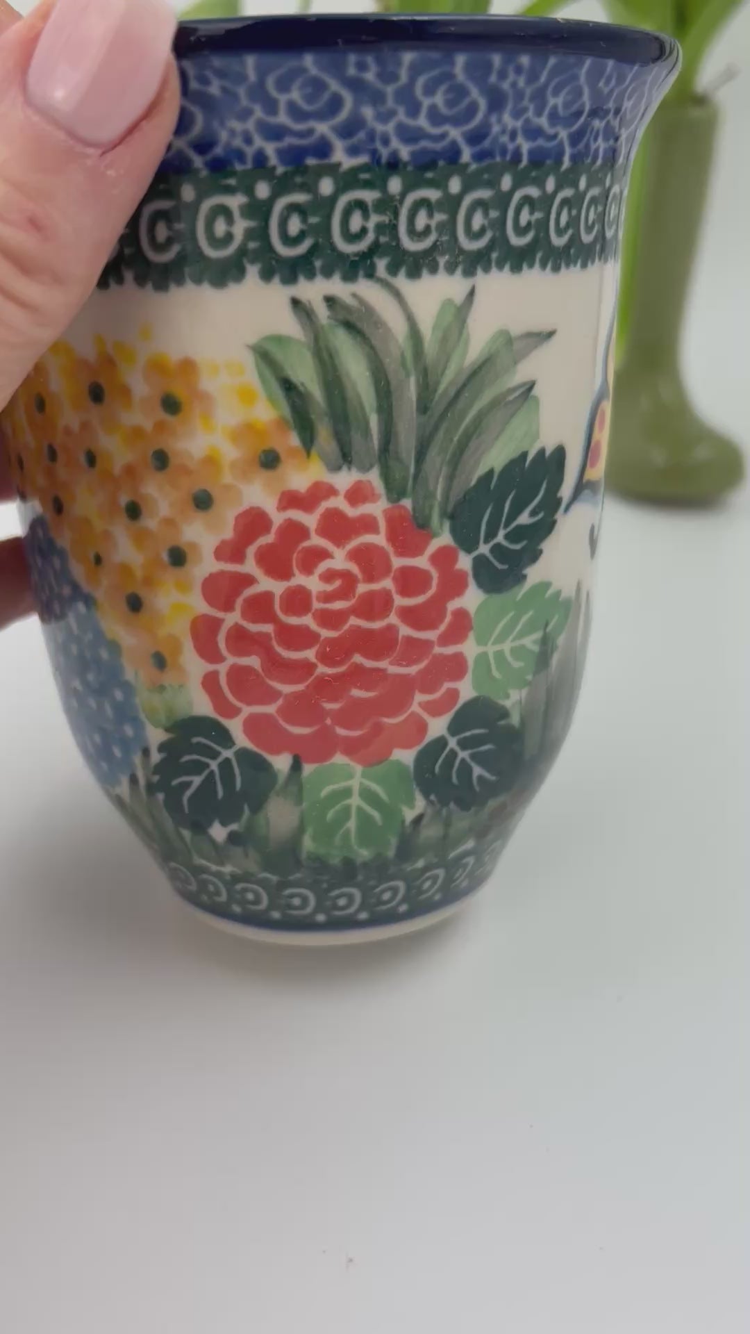  17 oz Polish Pottery bistro mug 