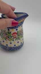 8 oz Pitcher/Creamer.  UNIKAT Mushroom