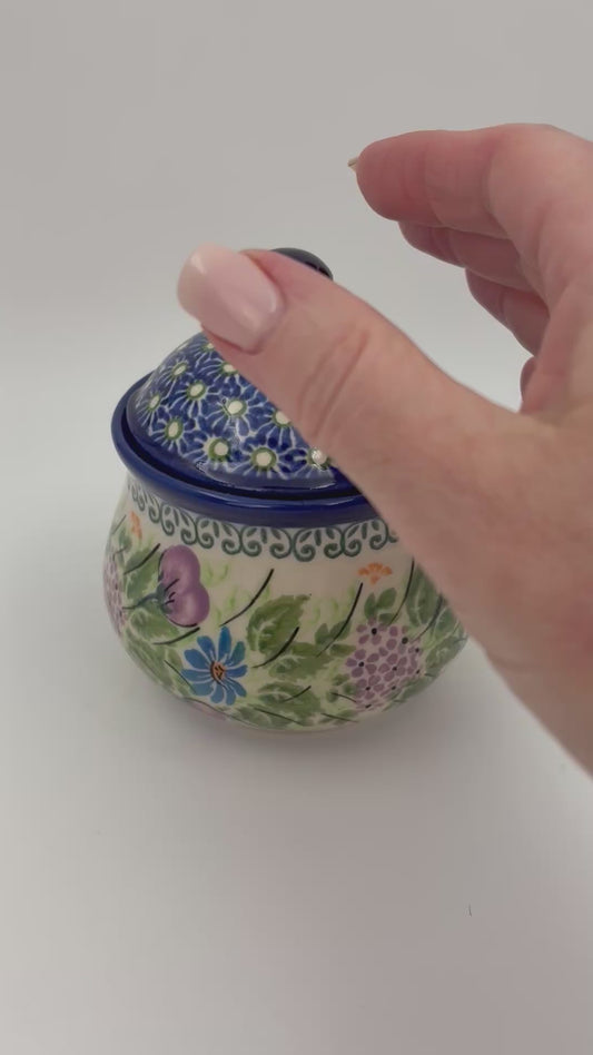 Sugar Bowl.  Floral Garden Pattern