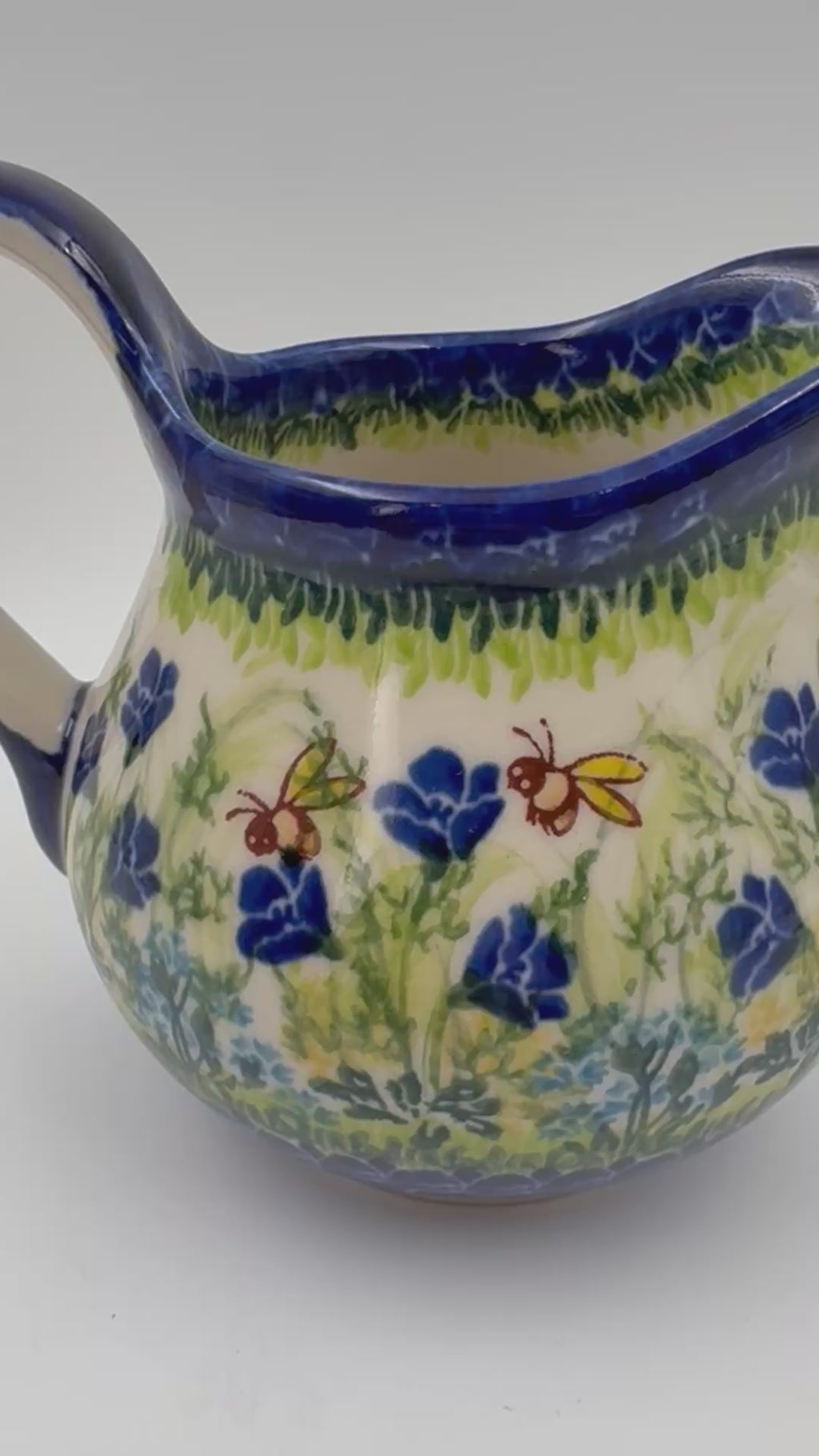 17 oz Pitcher Nalewka Atena.  UNIKAT Bluebell Meadow