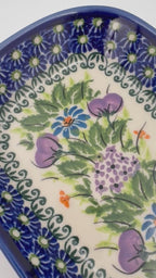 6" Butter Platter: UNIKAT Floral Garden  Design