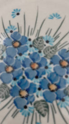 Polish pottery 8” bllue floral Pasta bowl in the UNIKAT Forget Me Not pattern.It holds 22 ounces of fluid
Ceramika Artystyczna Company