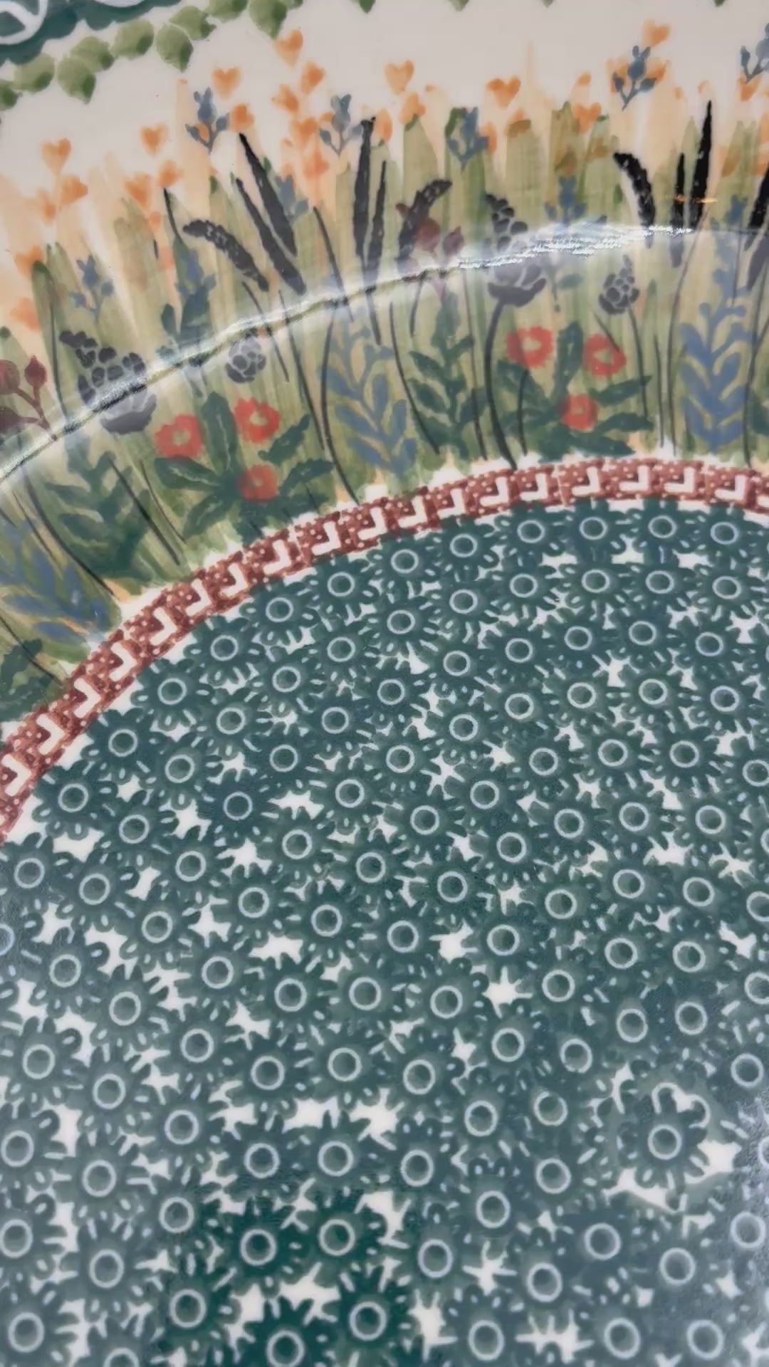 13" Bowl:  UNIKAT Harvest Design